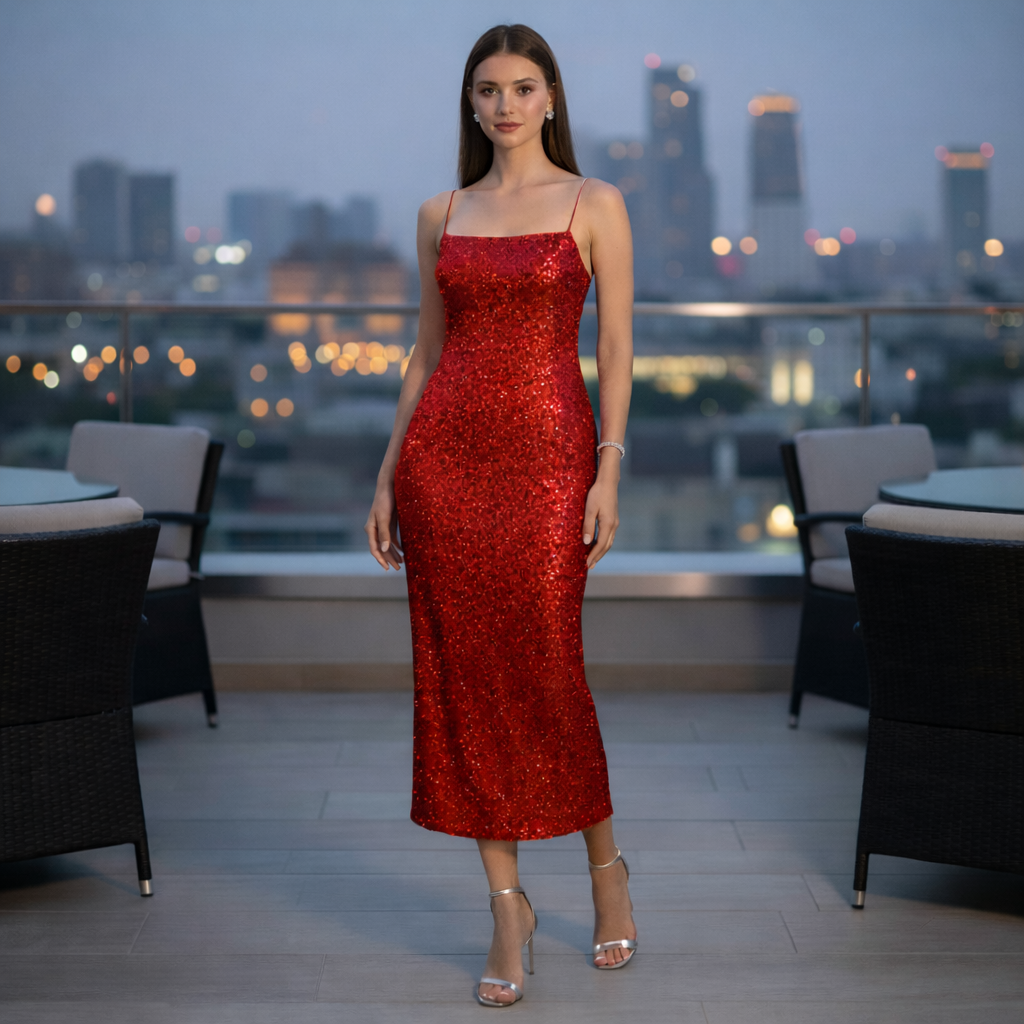 Sequin Slip Dress