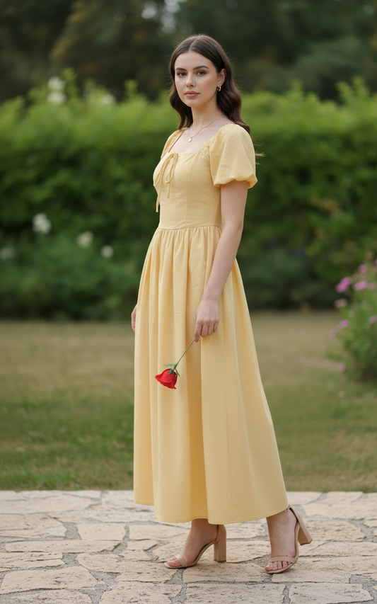 Butter Bloom Midi Dress 🌼