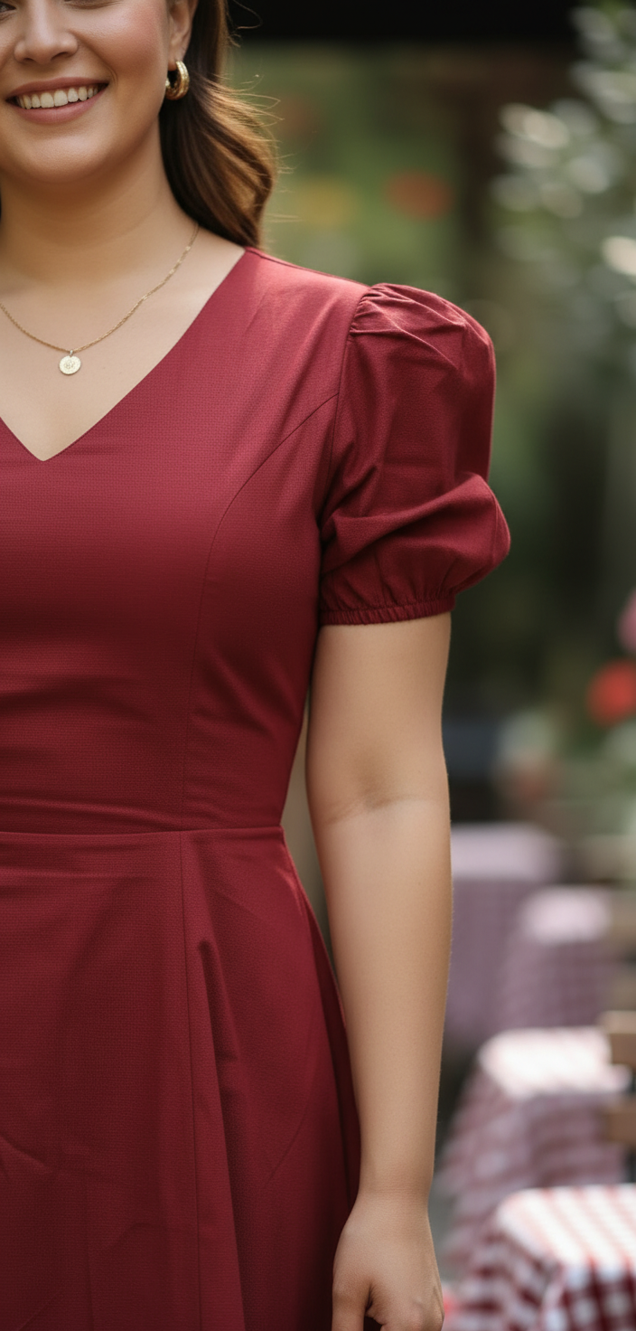 Crimson Grace Midi Dress